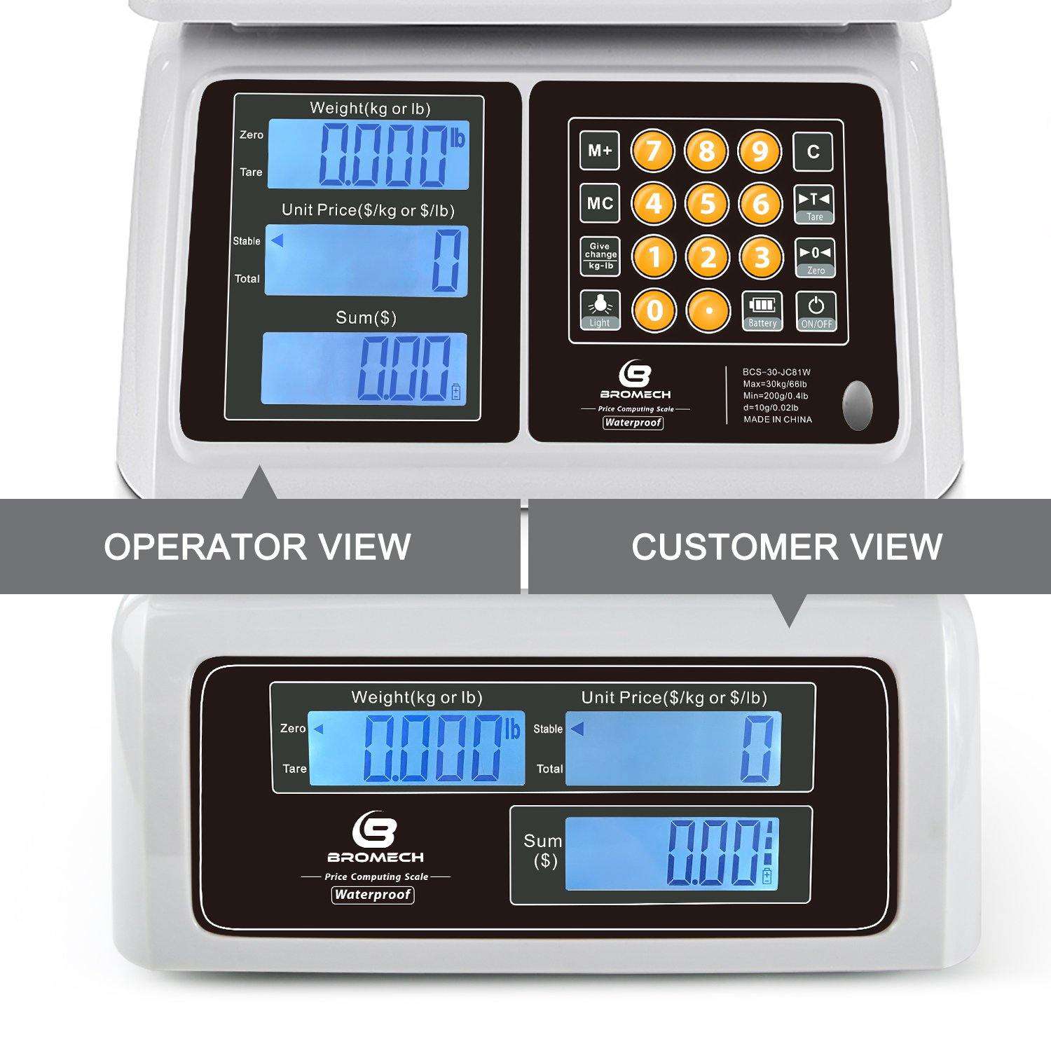 BROMECH 66lb Digital Price Computing Scale – Bromech