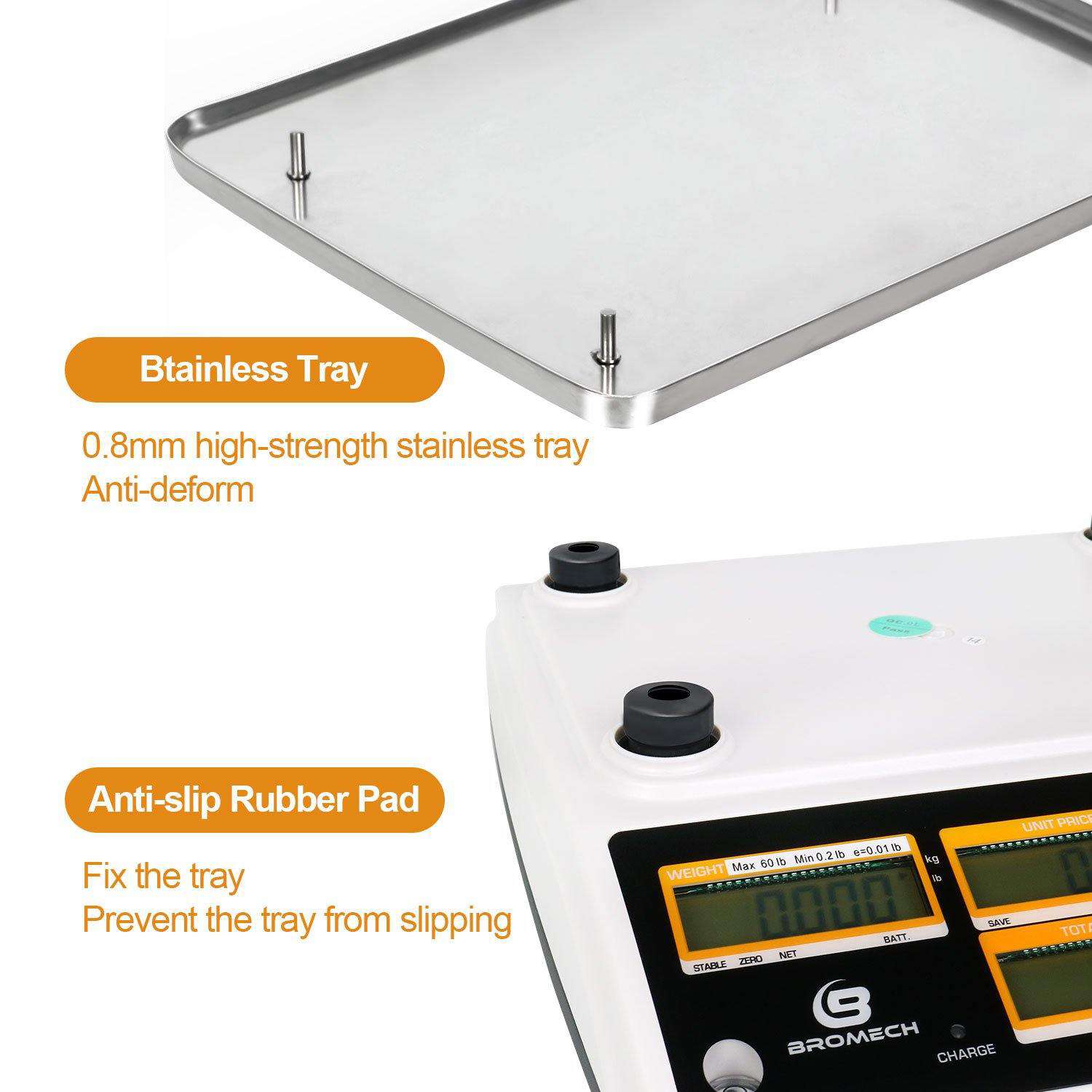 BROMECH 66lb/30kg Electronic Price Computing Scale – Bromech