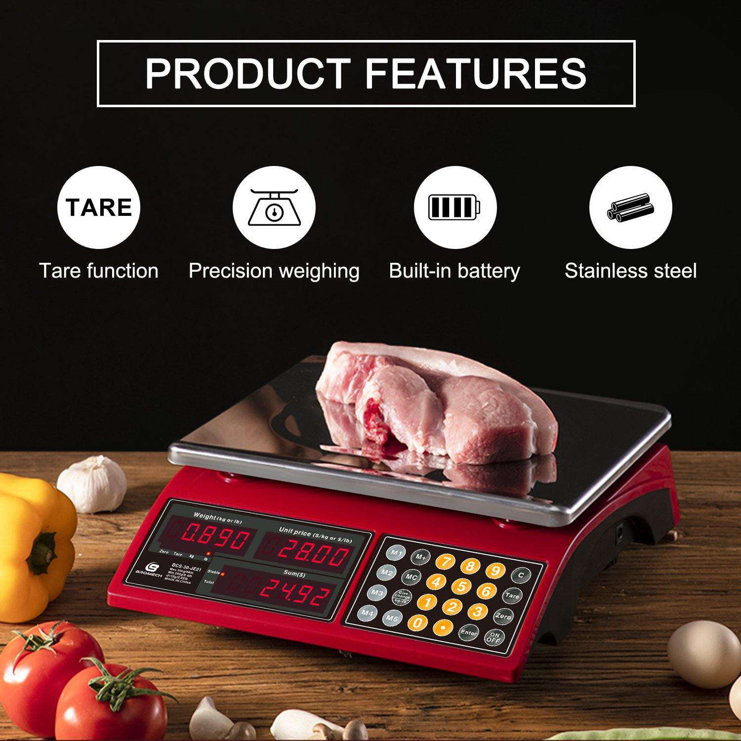  Price Computing Scale 66LB Electronic Meat Scale