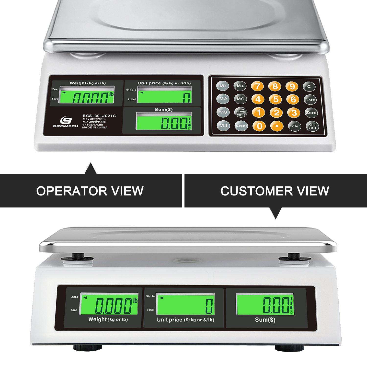 BROMECH 66lb Digital Price Computing Scale – Bromech