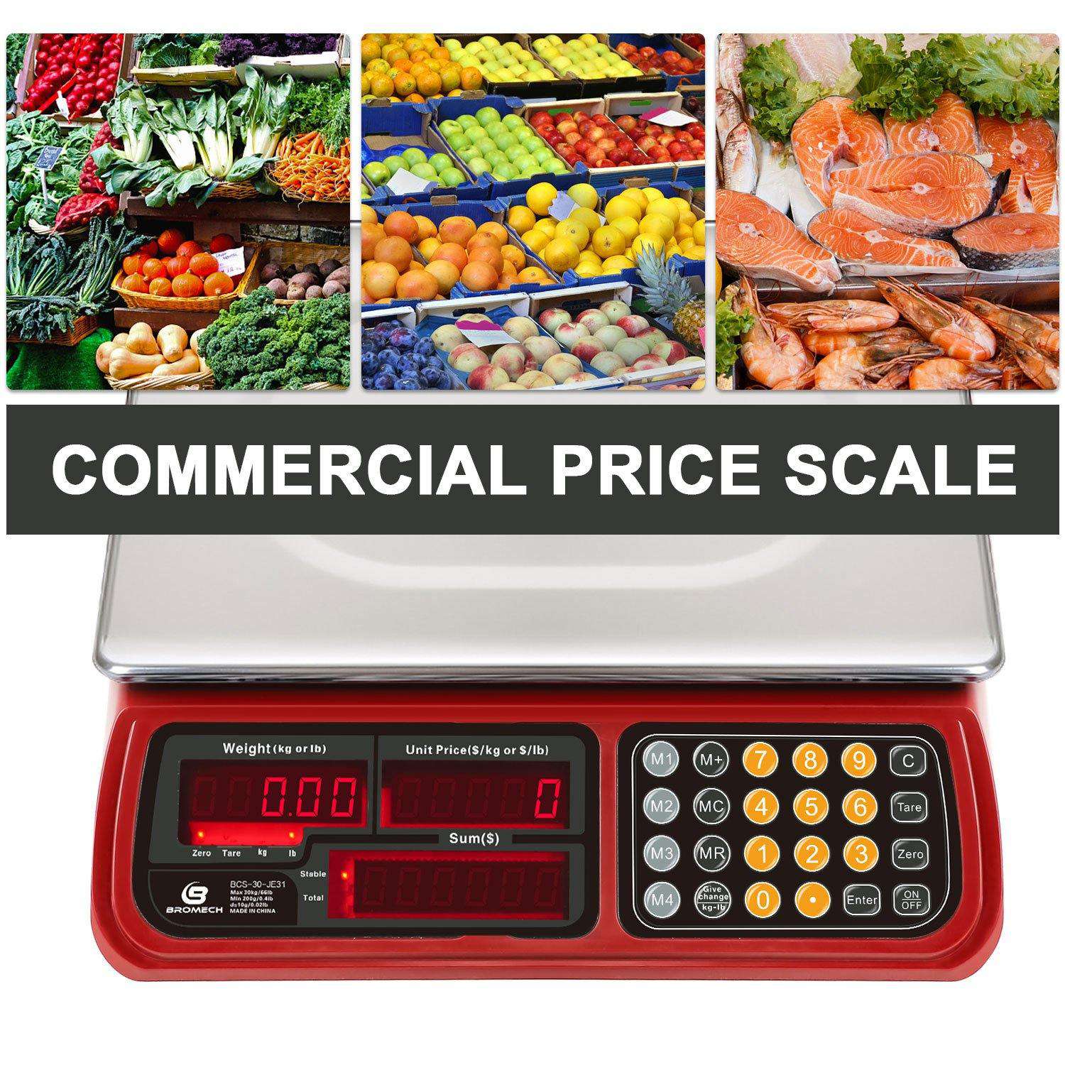 Camry Commercial Price Computing Scale 66lb Waterproof Food Meat